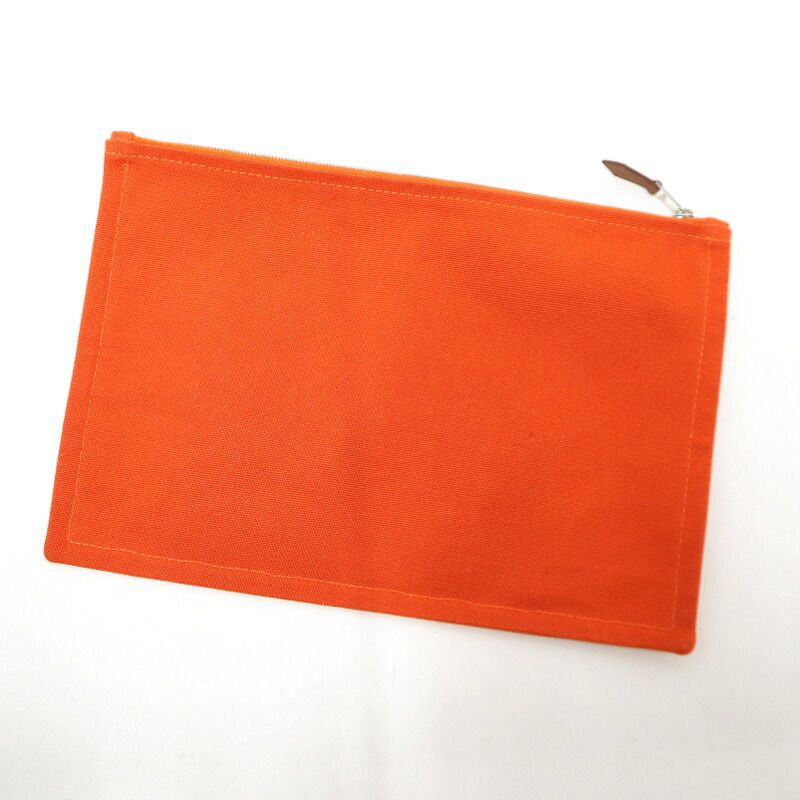 Hermes Yachting GM Orange Canvas Shoulder Bag :orange