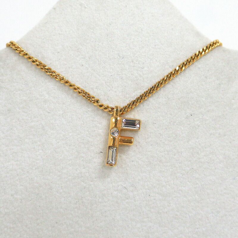 Fendi Logo Necklace Gold