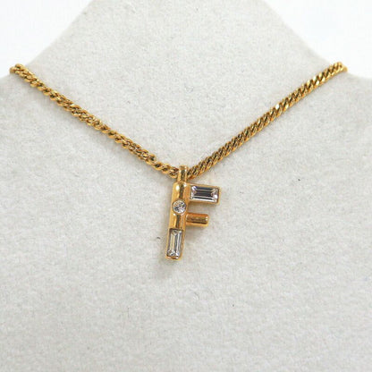 Fendi Logo Necklace Gold