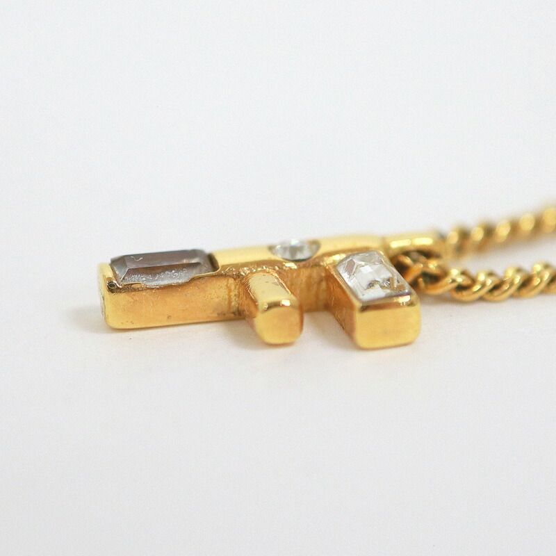 Fendi Logo Necklace Gold