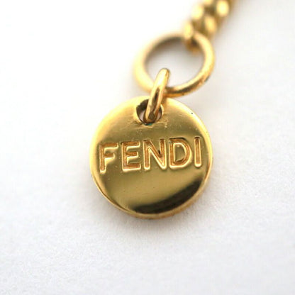 Fendi Logo Necklace Gold