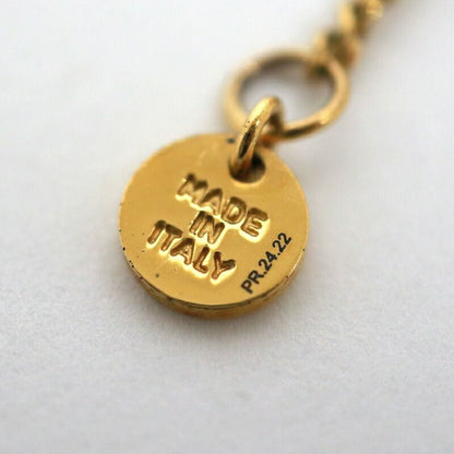 Fendi Logo Necklace Gold