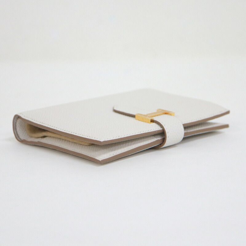 Hermes Bearn Compact Bifold Wallet Epsom Cles Gold :cles