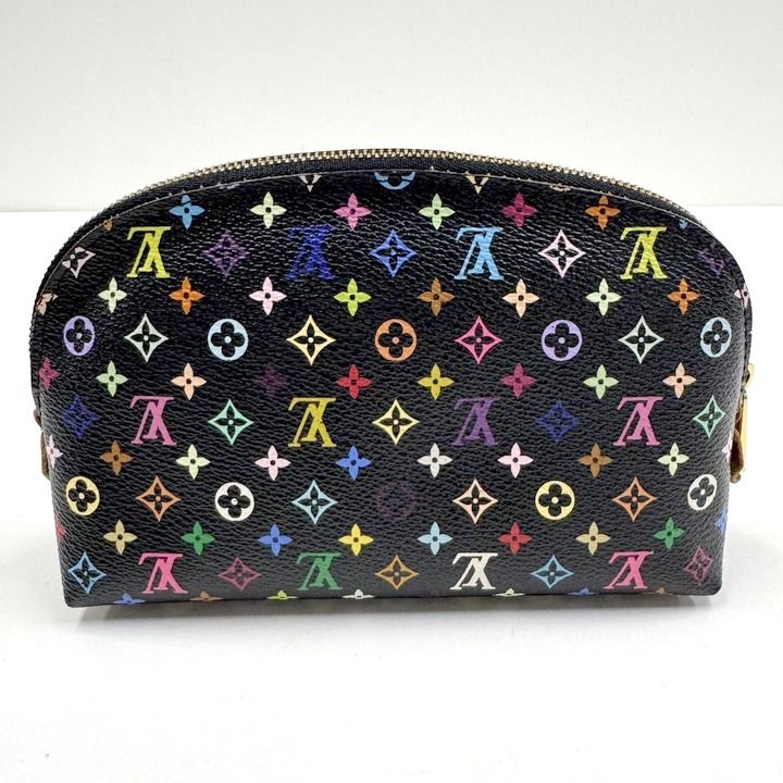Louis Vuitton Pochette Cosmetics Monogram Multicolor Noir Black Grenade Shoulder Bag Grunade