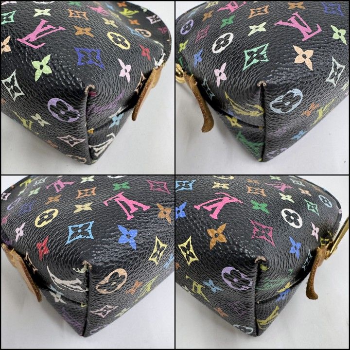 Louis Vuitton Pochette Cosmetics Monogram Multicolor Noir Black Grenade Shoulder Bag Grunade
