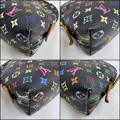 Louis Vuitton Pochette Cosmetics Monogram Multicolor Noir Black Grenade Shoulder Bag Grunade