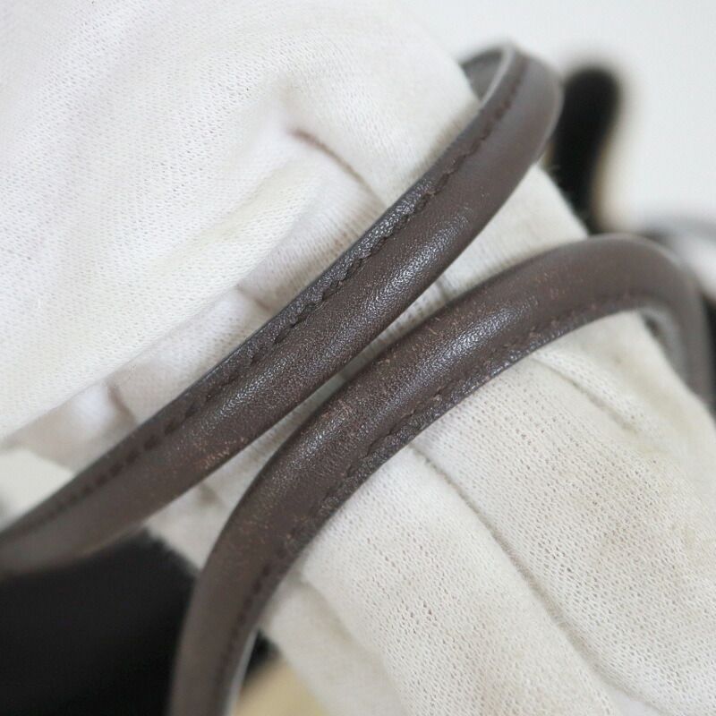 Gucci Shoulder Bag Canvas Beige Brown