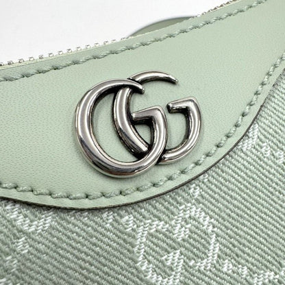 Gucci Ophidia Small Shoulder Bag Double GG Supreme Pearl Green Pale