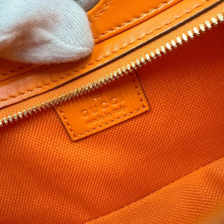 Gucci Moonside Mini Shoulder Bag GG Canvas Orange :orange