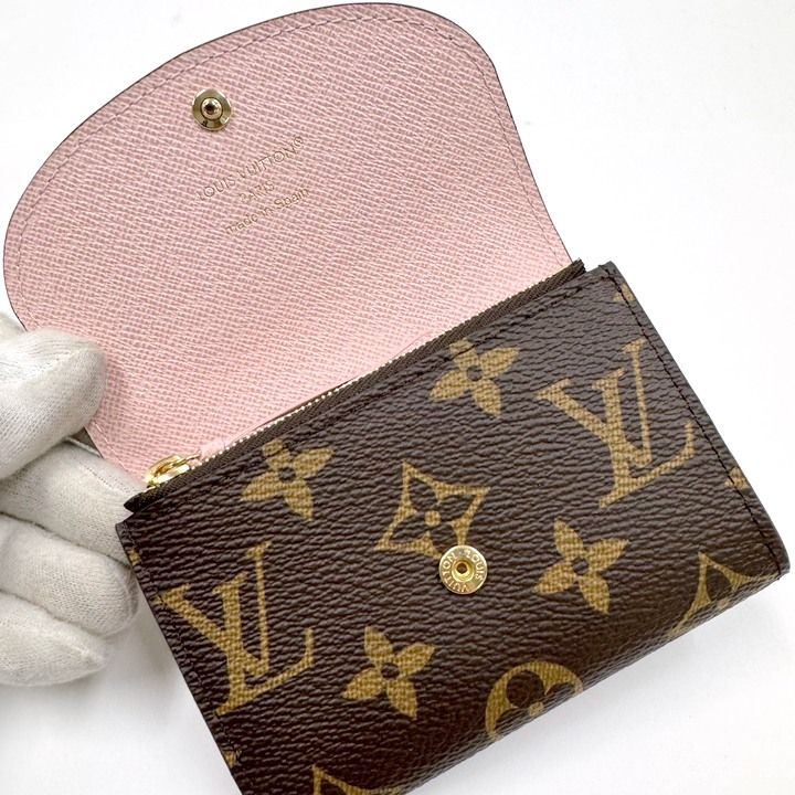 Louis Vuitton Porto Mone Rosalie Coin Case Monogram Rose Valerina Rose Ballerine