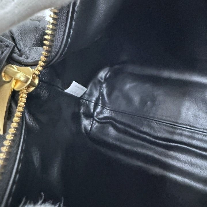 Bottega Veneta Mini Wallace Shoulder Bag Intrecciato Leather Black