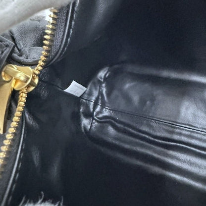 Bottega Veneta Mini Wallace Shoulder Bag Intrecciato Leather Black