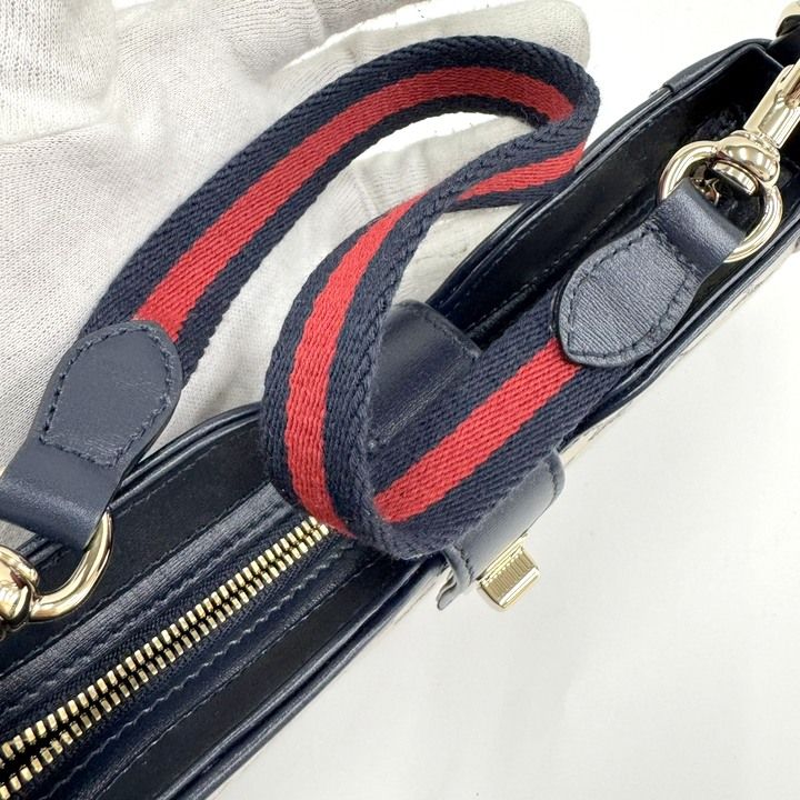 Gucci Moonside Mini Shoulder Bag GG Canvas Leather Sherry