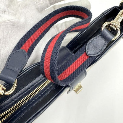 Gucci Moonside Mini Shoulder Bag GG Canvas Leather Sherry