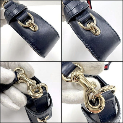 Gucci Moonside Mini Shoulder Bag GG Canvas Leather Sherry