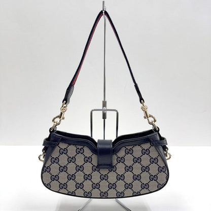 Gucci Moonside Mini Shoulder Bag GG Canvas Leather Sherry
