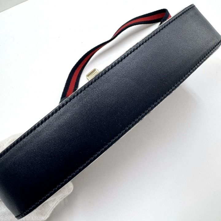 Gucci Moonside Mini Shoulder Bag GG Canvas Leather Sherry