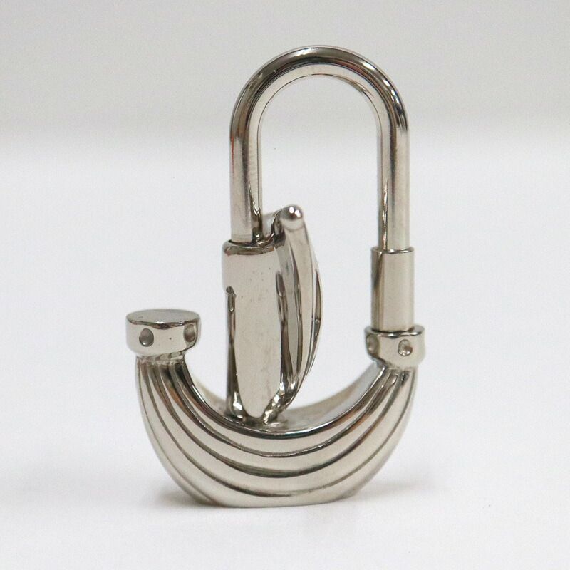 Hermes Cadena Charm Key Holder Paris Air Wind L'air de Silver :silver