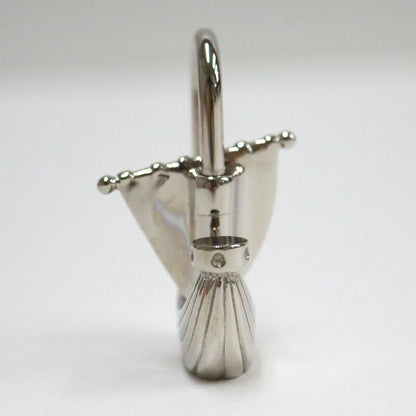 Hermes Cadena Charm Key Holder Paris Air Wind L'air de Silver :silver