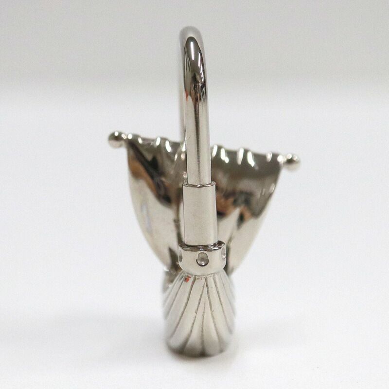 Hermes Cadena Charm Key Holder Paris Air Wind L'air de Silver :silver