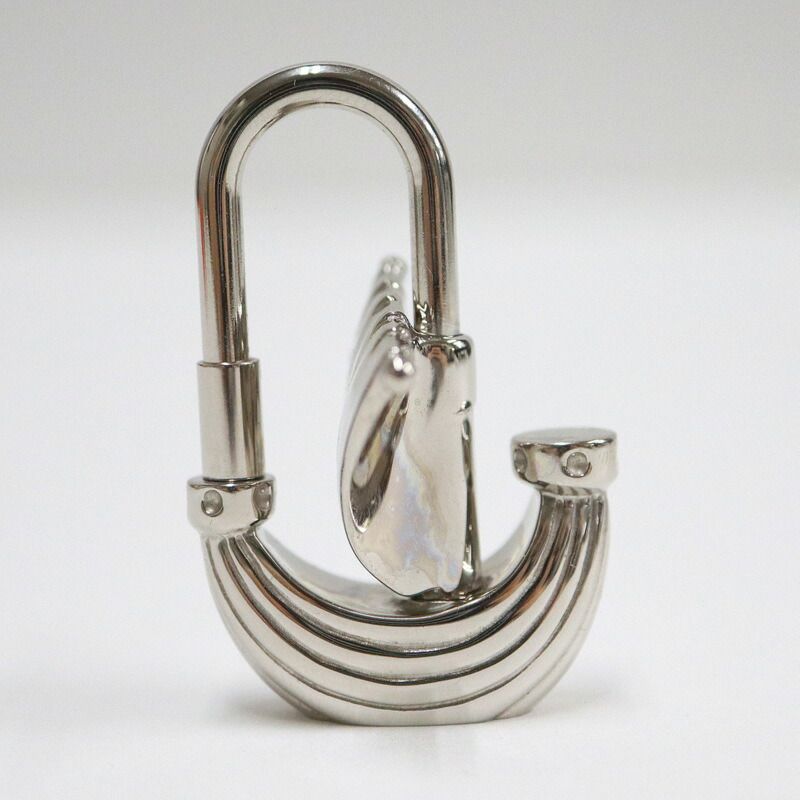 Hermes Cadena Charm Key Holder Paris Air Wind L'air de Silver :silver