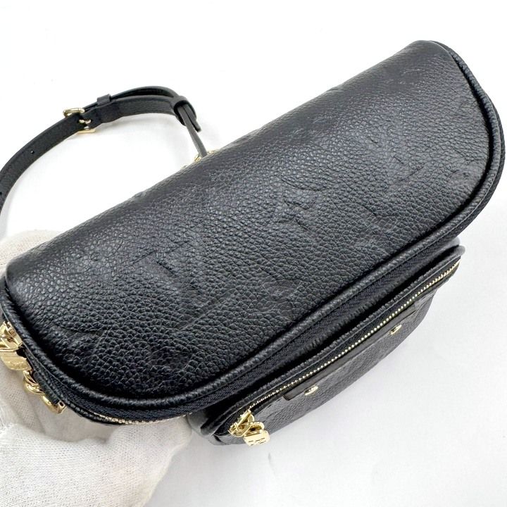 Louis Vuitton Mini Bum Bag 2-Way Chain Empreinte Noir Black