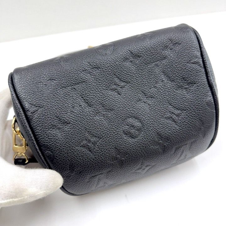 Louis Vuitton Mini Bum Bag 2-Way Chain Empreinte Noir Black