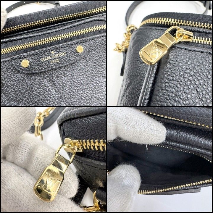 Louis Vuitton Mini Bum Bag 2-Way Chain Empreinte Noir Black