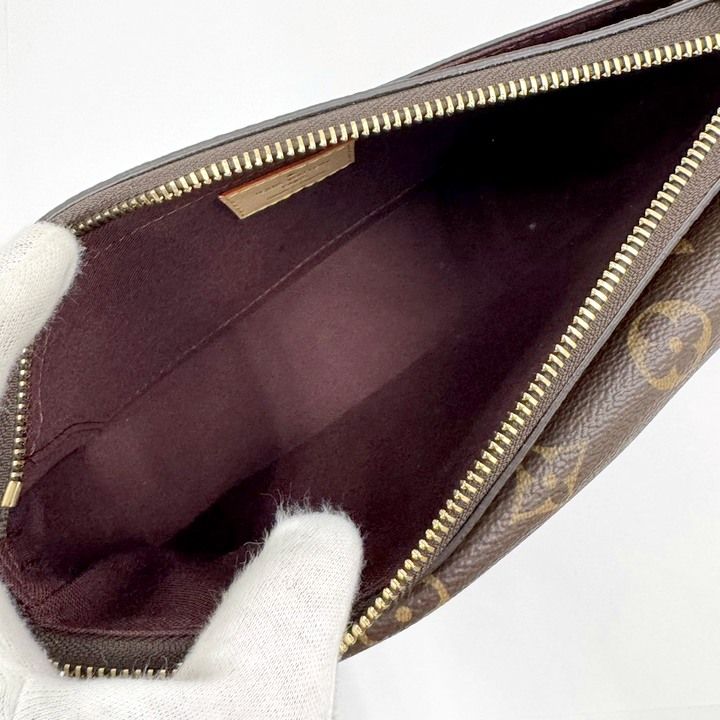 Louis Vuitton Viva-Cite 2-Way Shoulder Bag Monogram Brown Gold