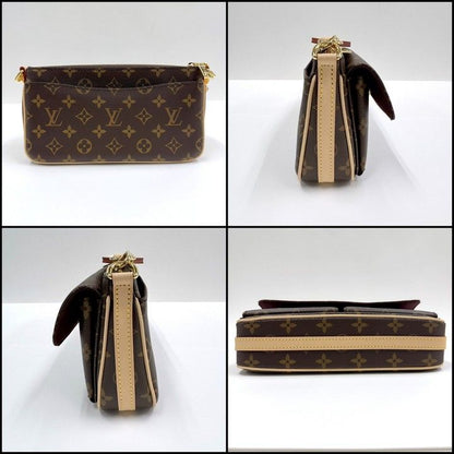Louis Vuitton Viva-Cite 2-Way Shoulder Bag Monogram Brown Gold