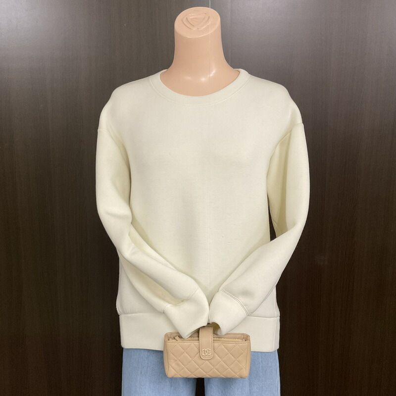 Chanel Quilted Mini Pouch Handbag Lambskin Beige Gold