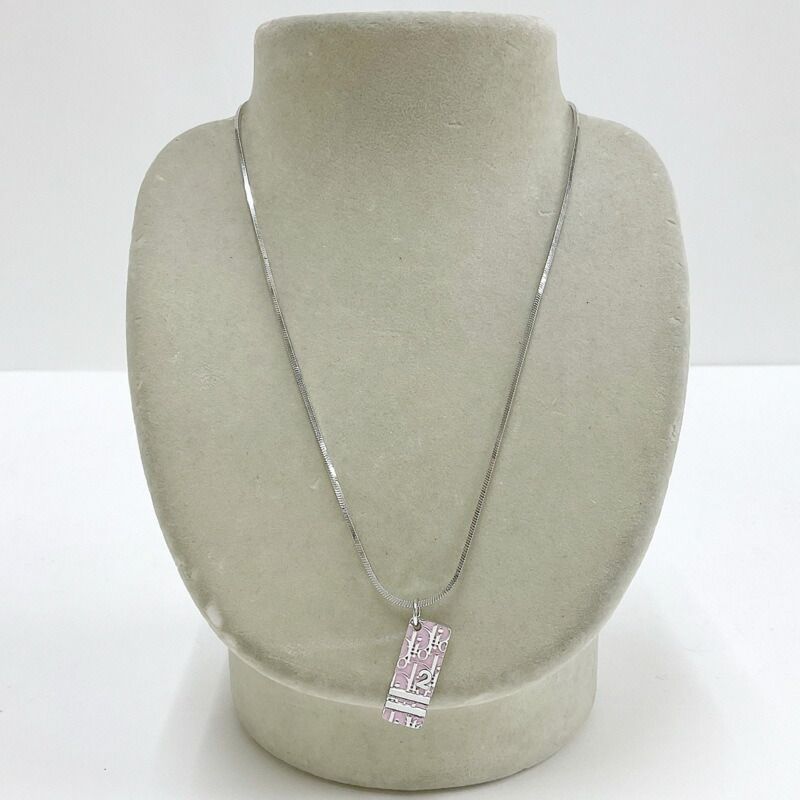 Dior Trotter Necklace Plated Pink :silver