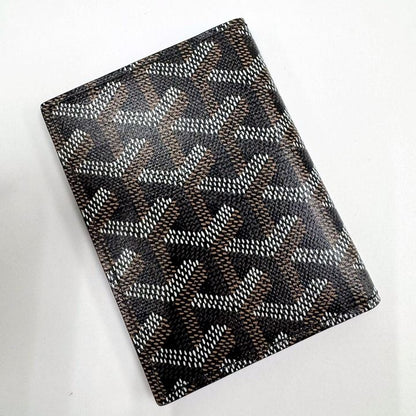 Goyard Saint Marc Card Case Leather Black Brown White
