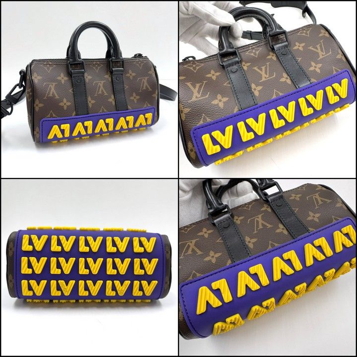 Louis Vuitton LV Rubber Keepall XS 2-Way Shoulder Bag Monogram : Brown Blue Yellow
