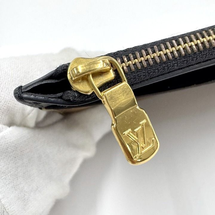 Louis Vuitton Slim Purse Coin Case Monogram Reverse Brown Black
