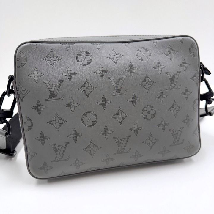 Louis Vuitton Duo Messenger Monogram Shadow Gray Black