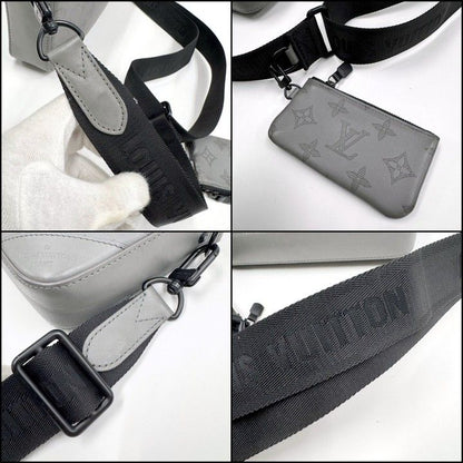 Louis Vuitton Duo Messenger Monogram Shadow Gray Black