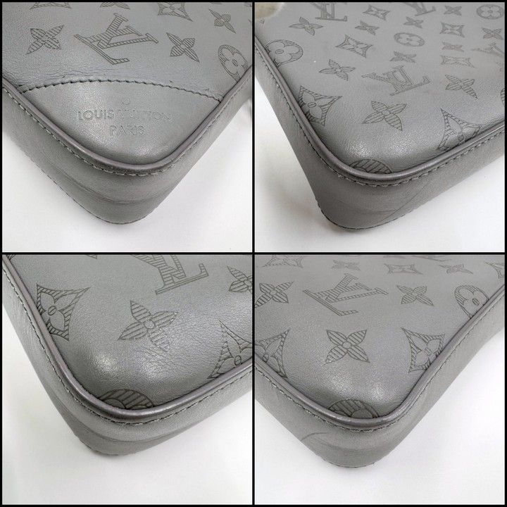 Louis Vuitton Duo Messenger Monogram Shadow Gray Black