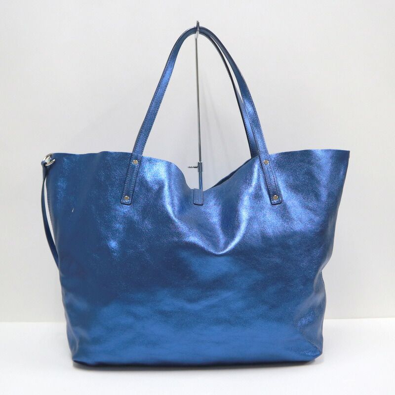 Tiffany & Co. Reversible Tote Blue Suede Metallic