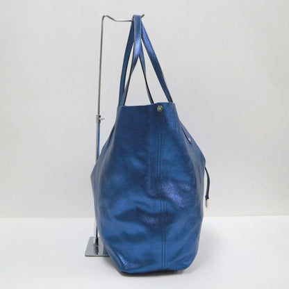 Tiffany & Co. Reversible Tote Blue Suede Metallic