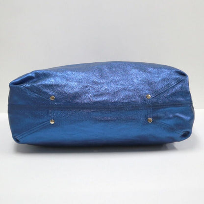 Tiffany & Co. Reversible Tote Blue Suede Metallic