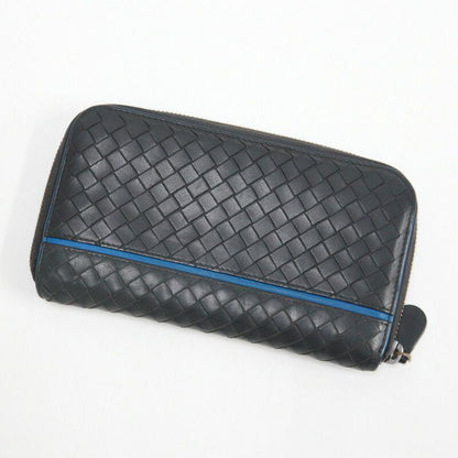 Bottega Veneta Wallet Intrecciato Black Leather