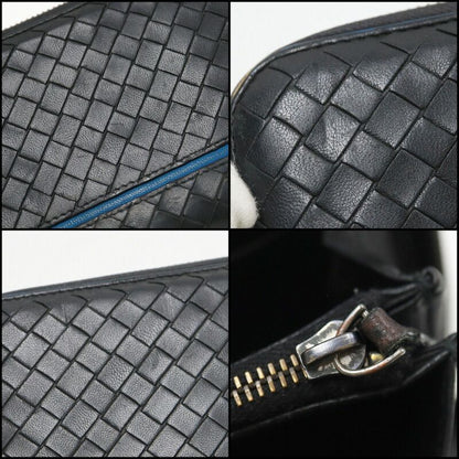 Bottega Veneta Wallet Intrecciato Black Leather
