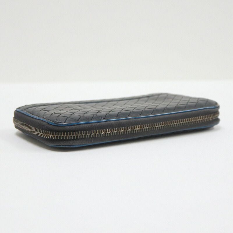 Bottega Veneta Wallet Intrecciato Black Leather