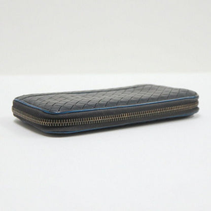 Bottega Veneta Wallet Intrecciato Black Leather