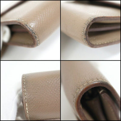 Hermes Kelly Wallet Top Silver Epsom