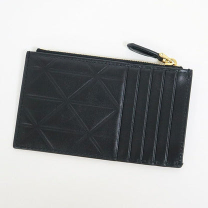 Prada Card Holder Black Triangle Leather