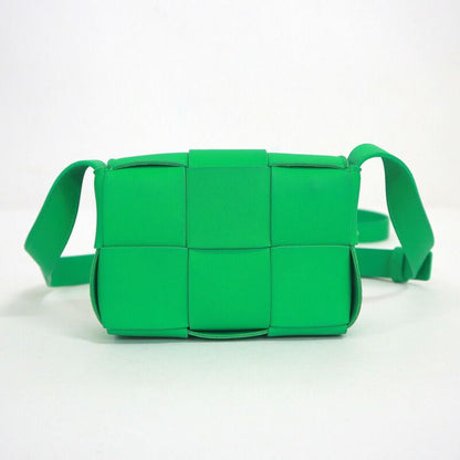 Bottega Veneta Candy Cassette Mini Shoulder Bag Green Leather