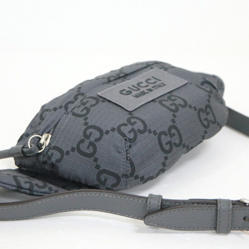 Gucci Large Belt Bag Dark Gray Black Dark X