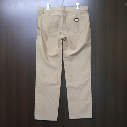 Fendi Zucca Pattern Pants Cotton Polyester Beige 28